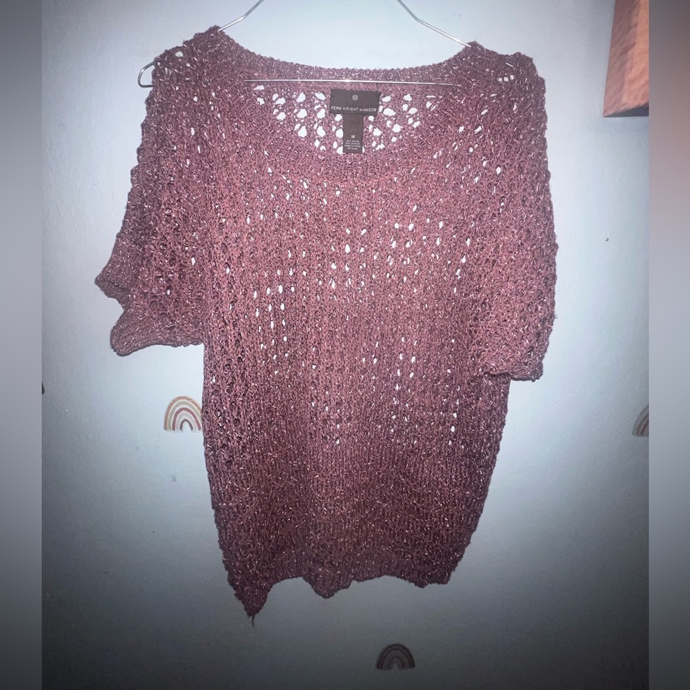 Pullover Crochet Sweater Shirt. Great condition 😊